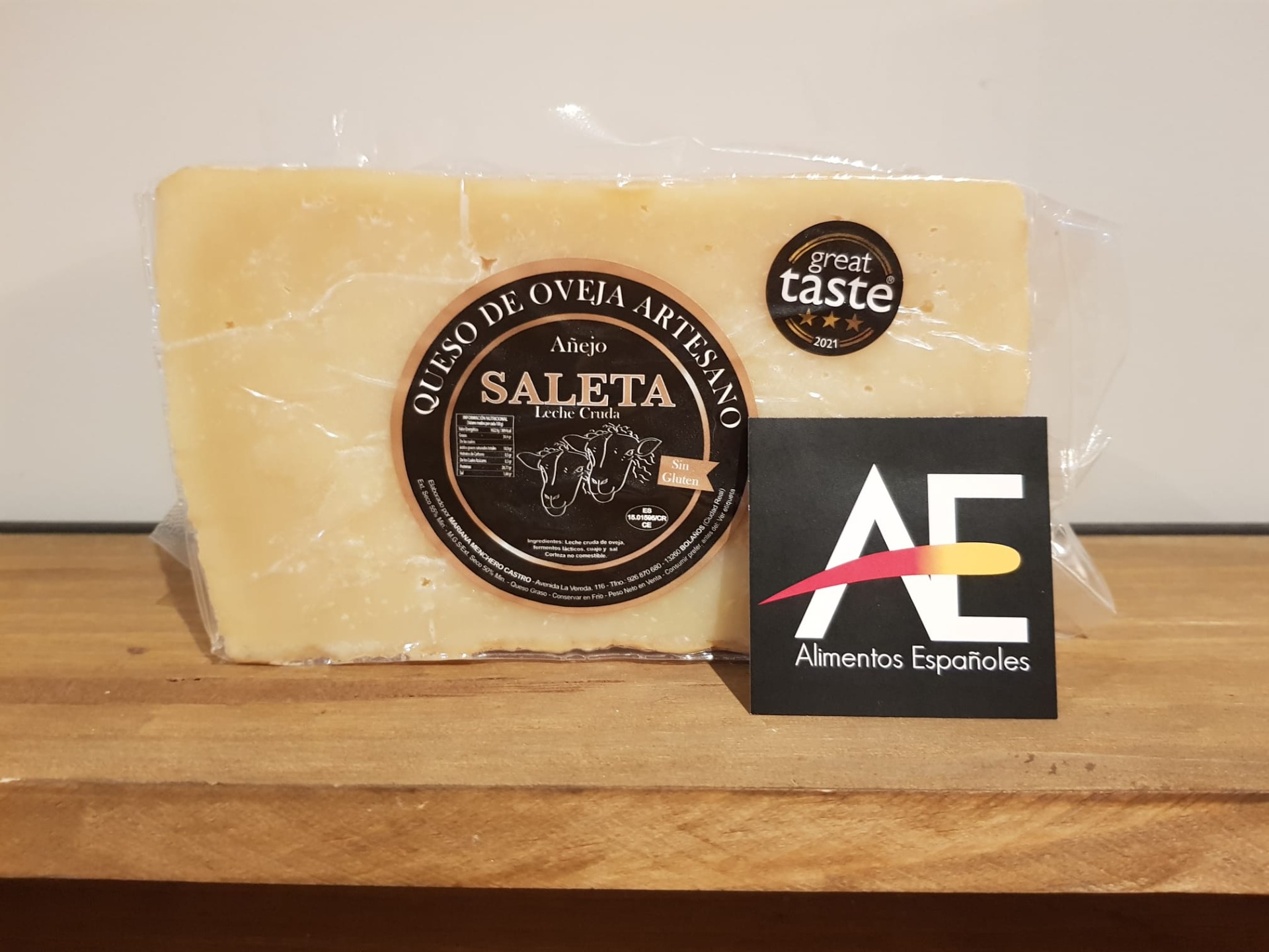 Queso manchego añejo de oveja 380 gr. (Bolaños de Calatrava, Ciudad